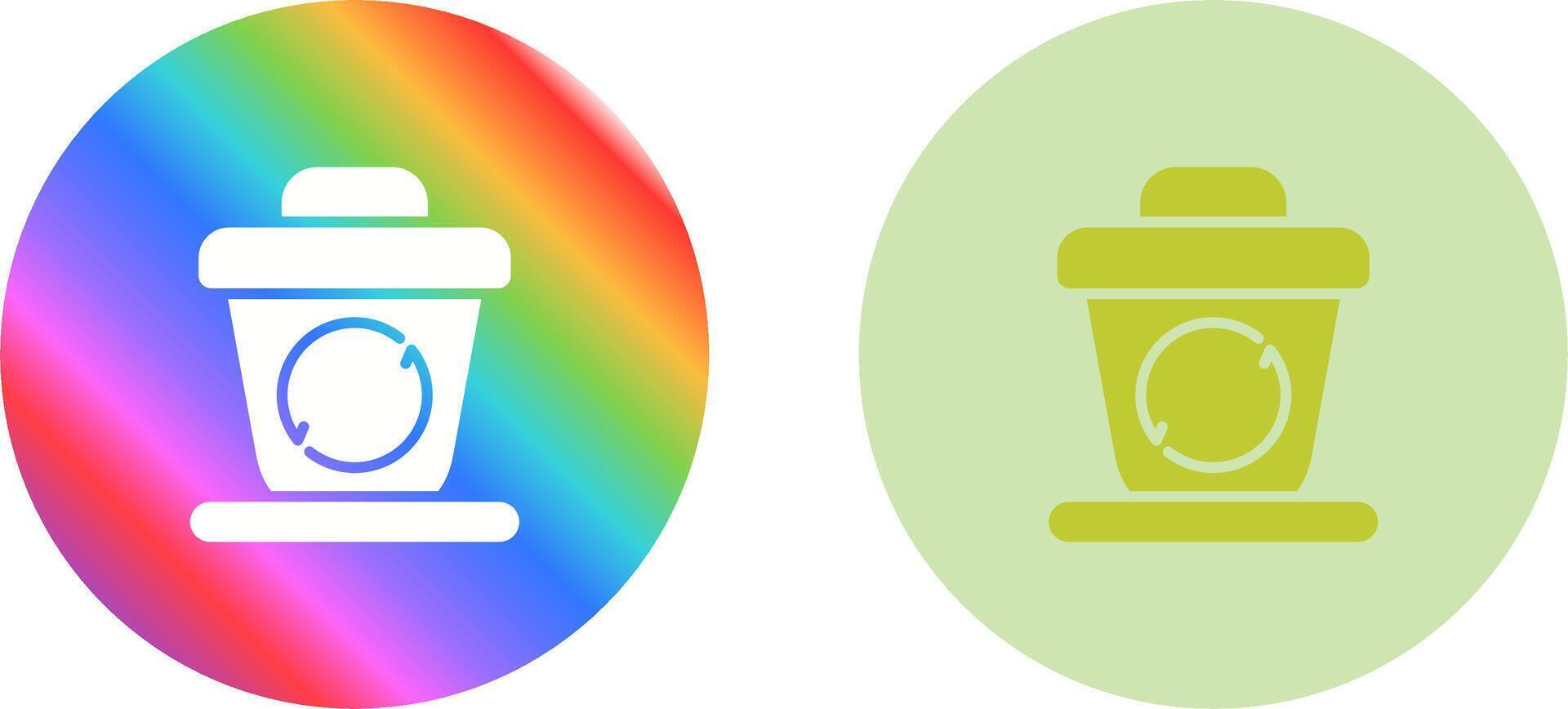 Recycling bin Vector Icon