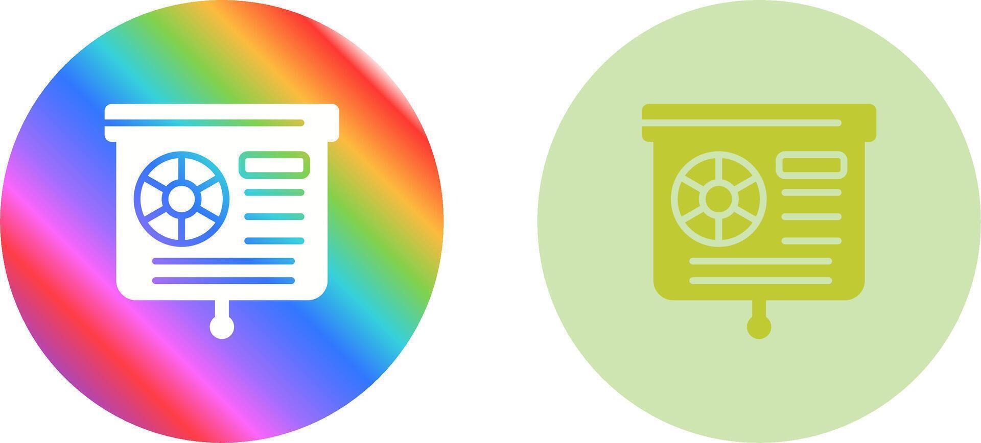 Presentation Slide Vector Icon