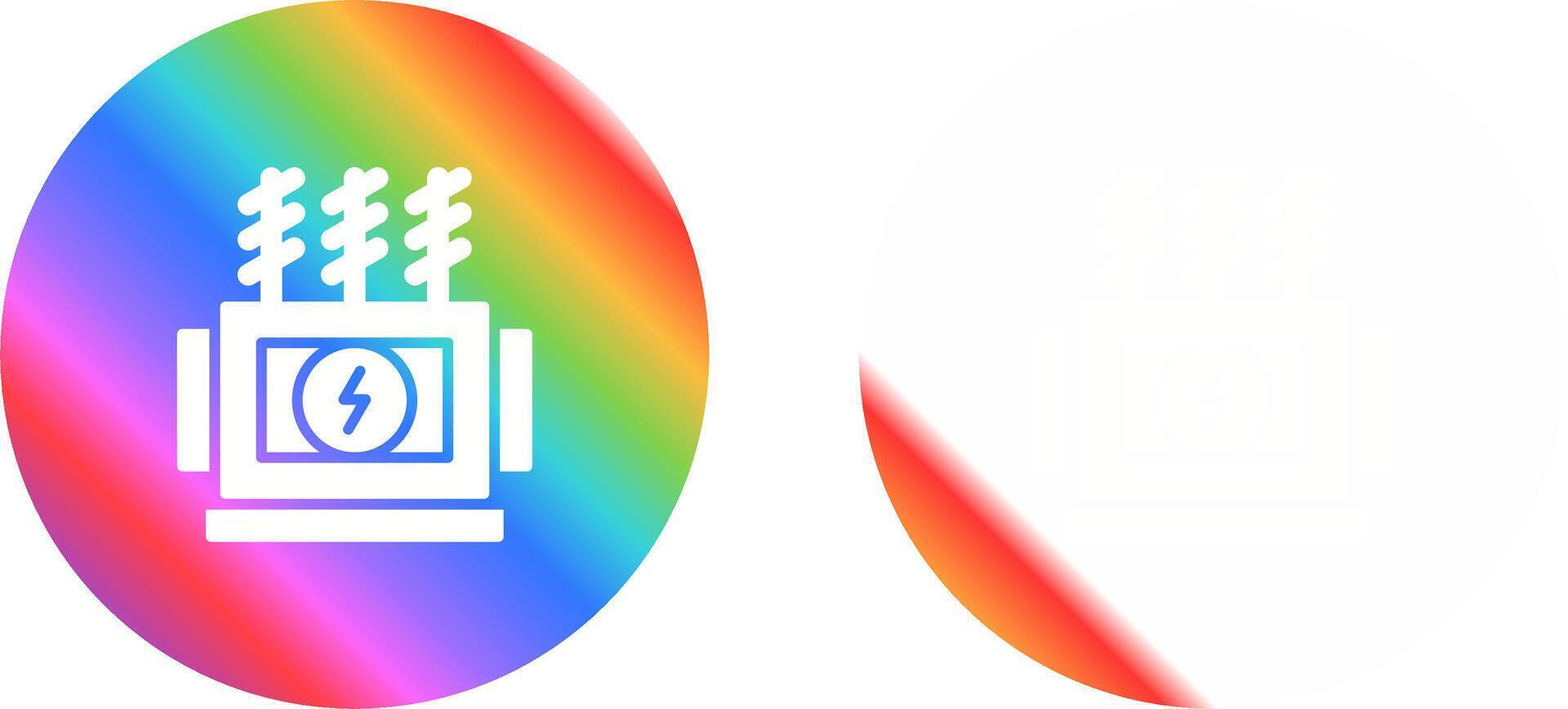 Power Transformer Vector Icon