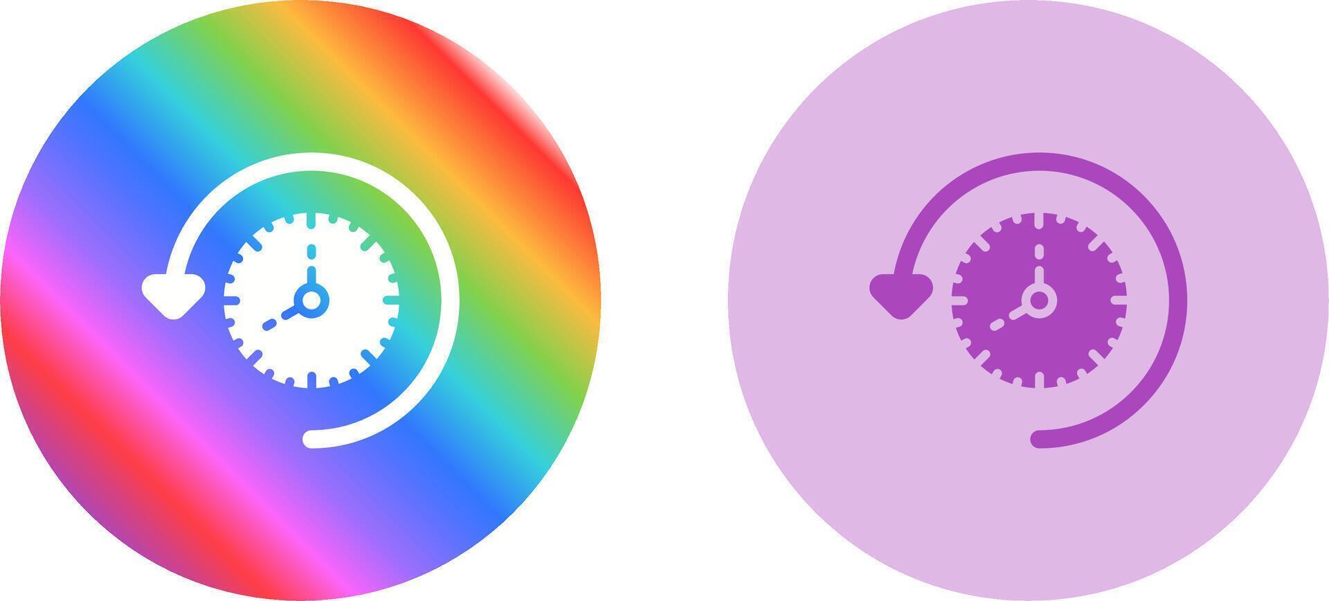 Time Past Vector Icon