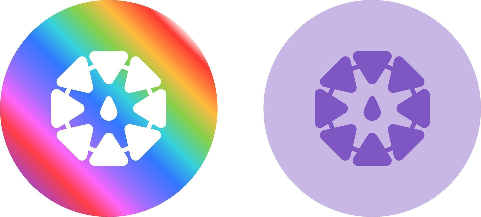 Color Wheel Vector Icon