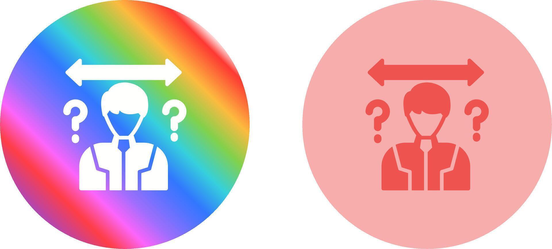 Uncertainty Vector Icon