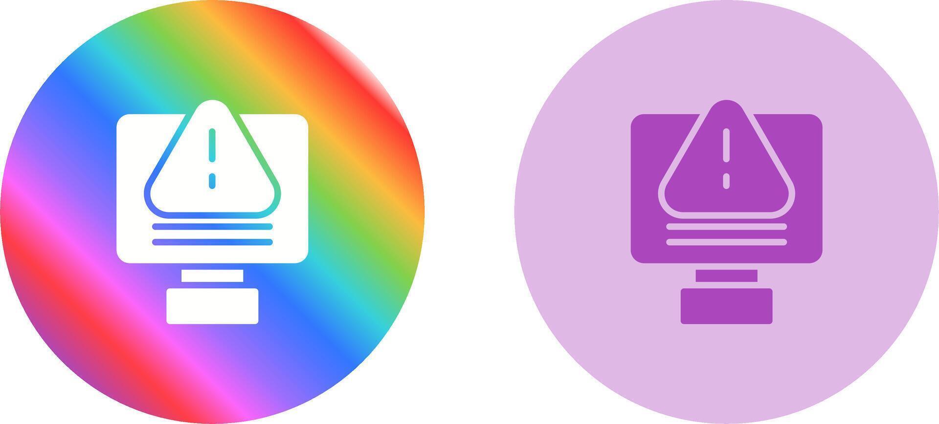 IT System Failure Vector Icon