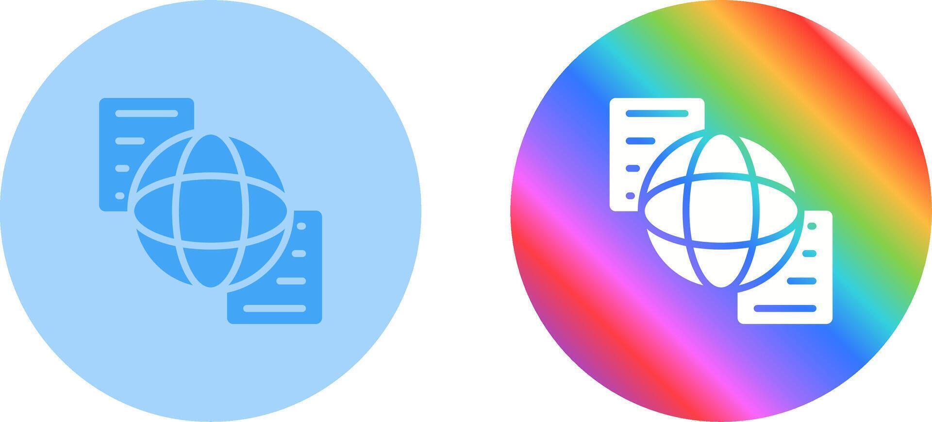 Document Sharing Vector Icon