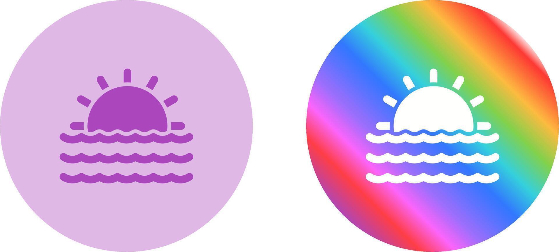 Sunset Vector Icon