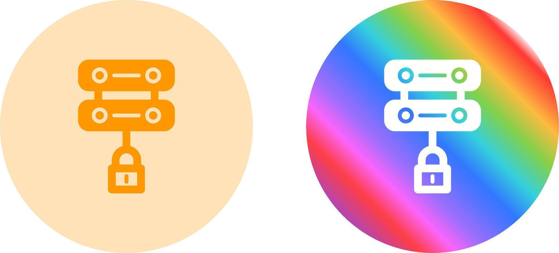 Server Security Vector Icon