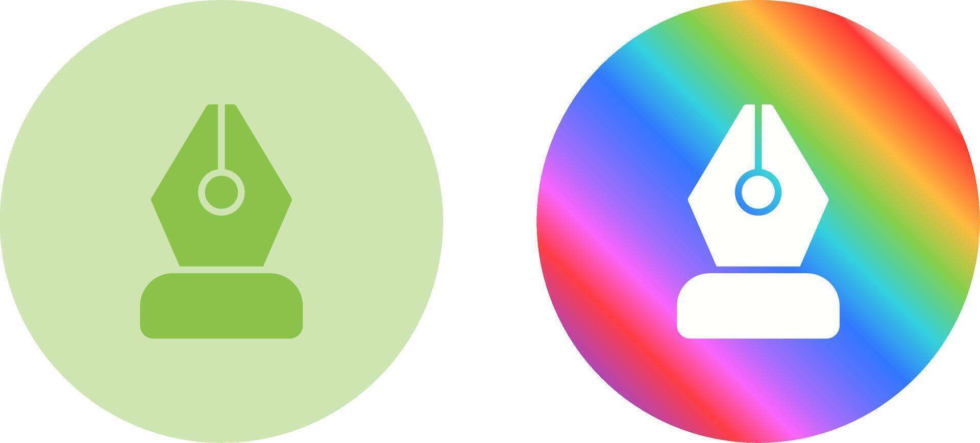 Black Nib Vector Icon