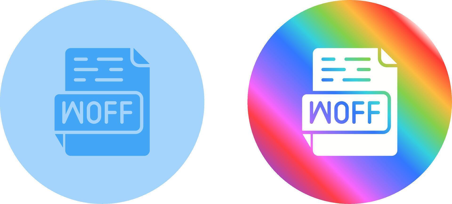 WOFF Vector Icon