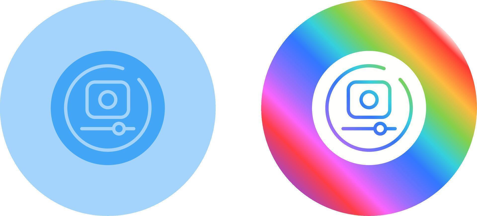 Video Record Circle Vector Icon