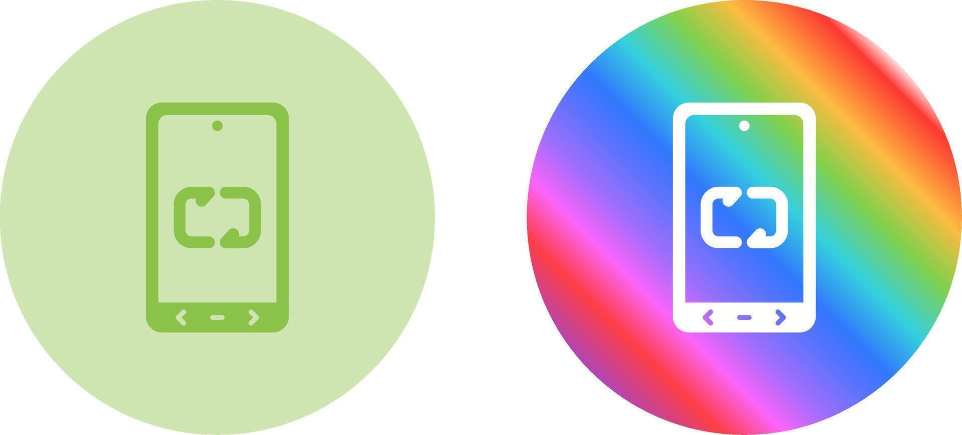 Unique Two Icons Set vector