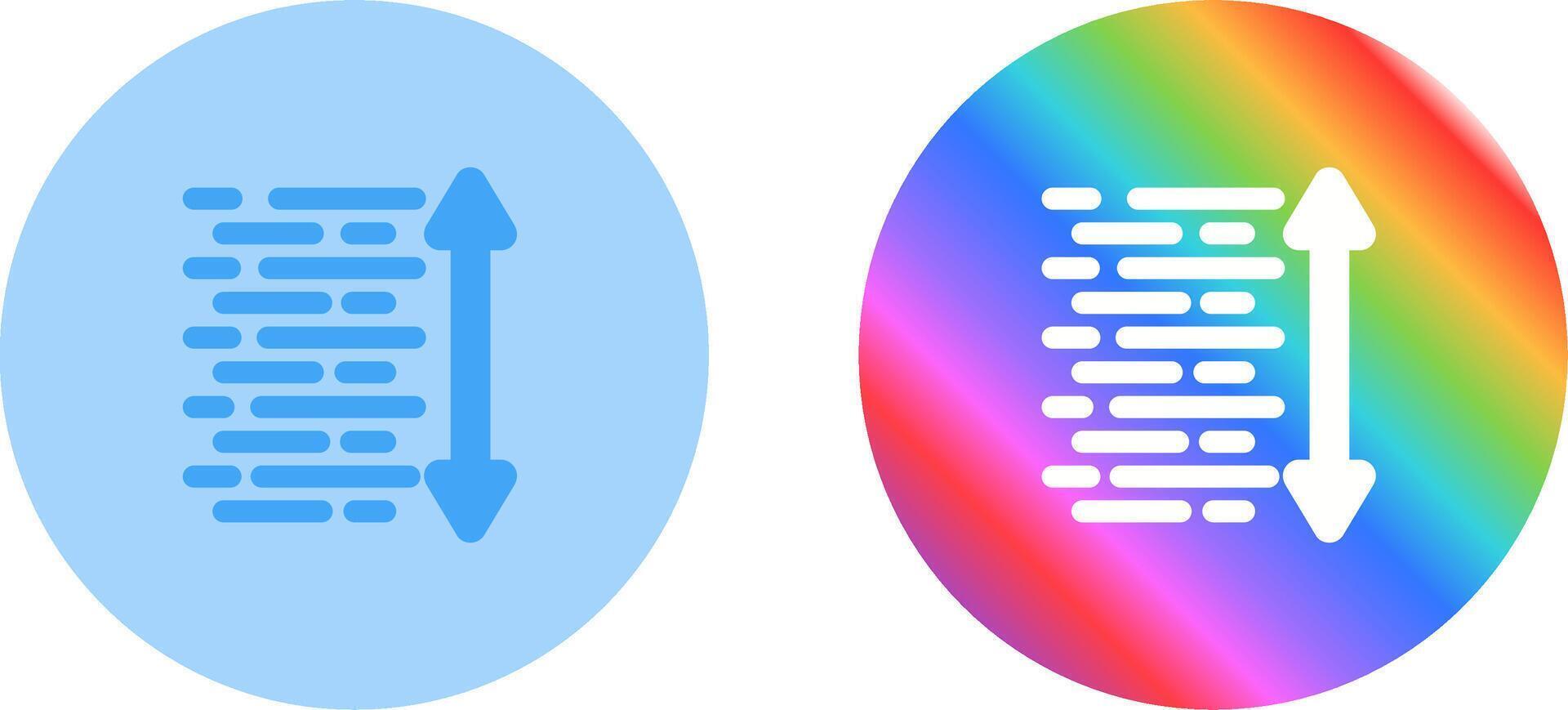 Line Spacing Vector Icon