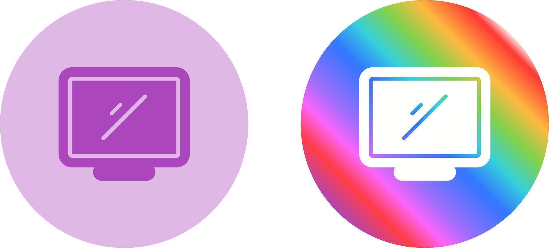 Desktop Computer Vector Icon