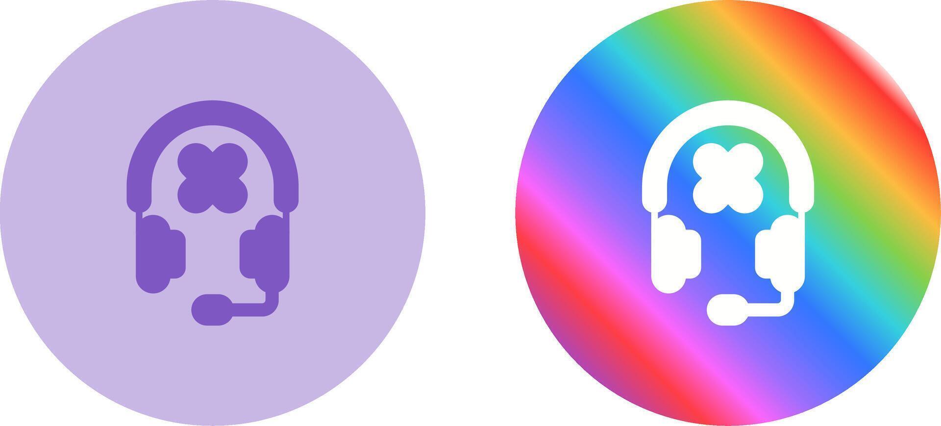 música auriculares vector icono