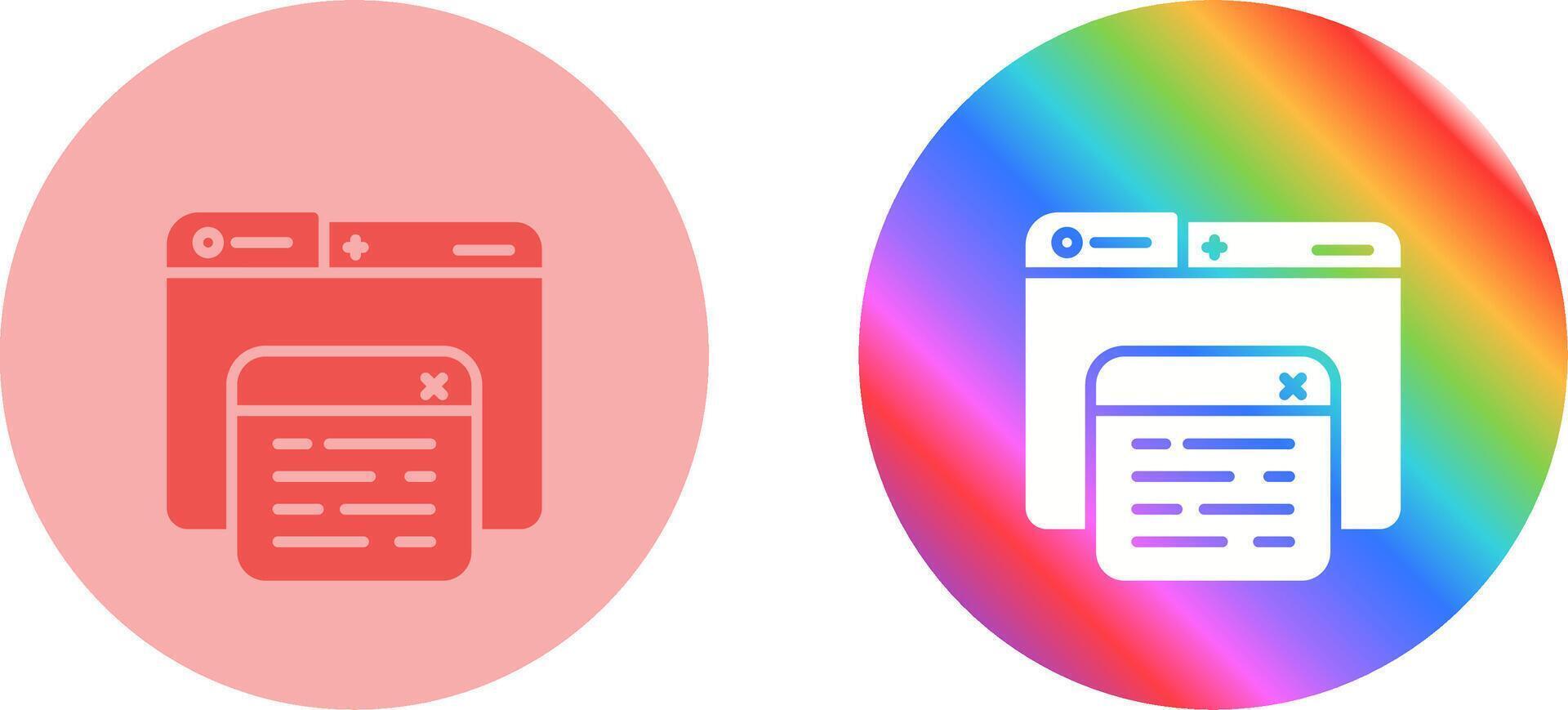 Pop Up Vector Icon