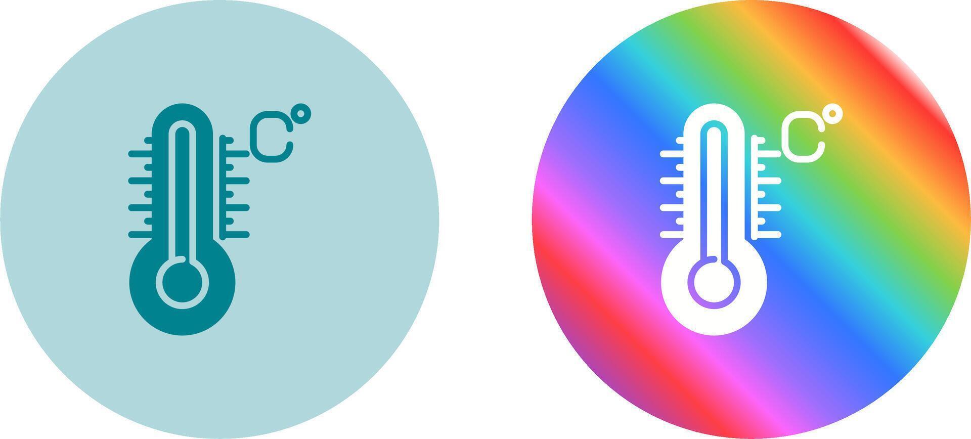 icono de vector de temperatura