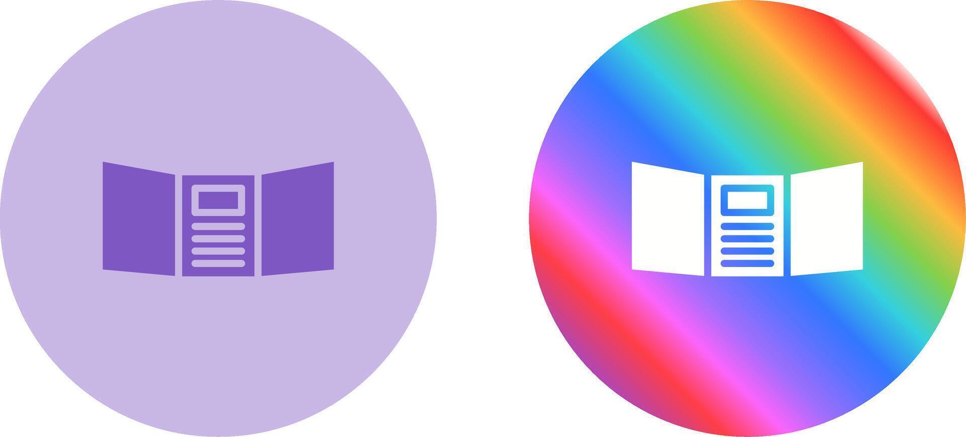 Triptych Vector Icon