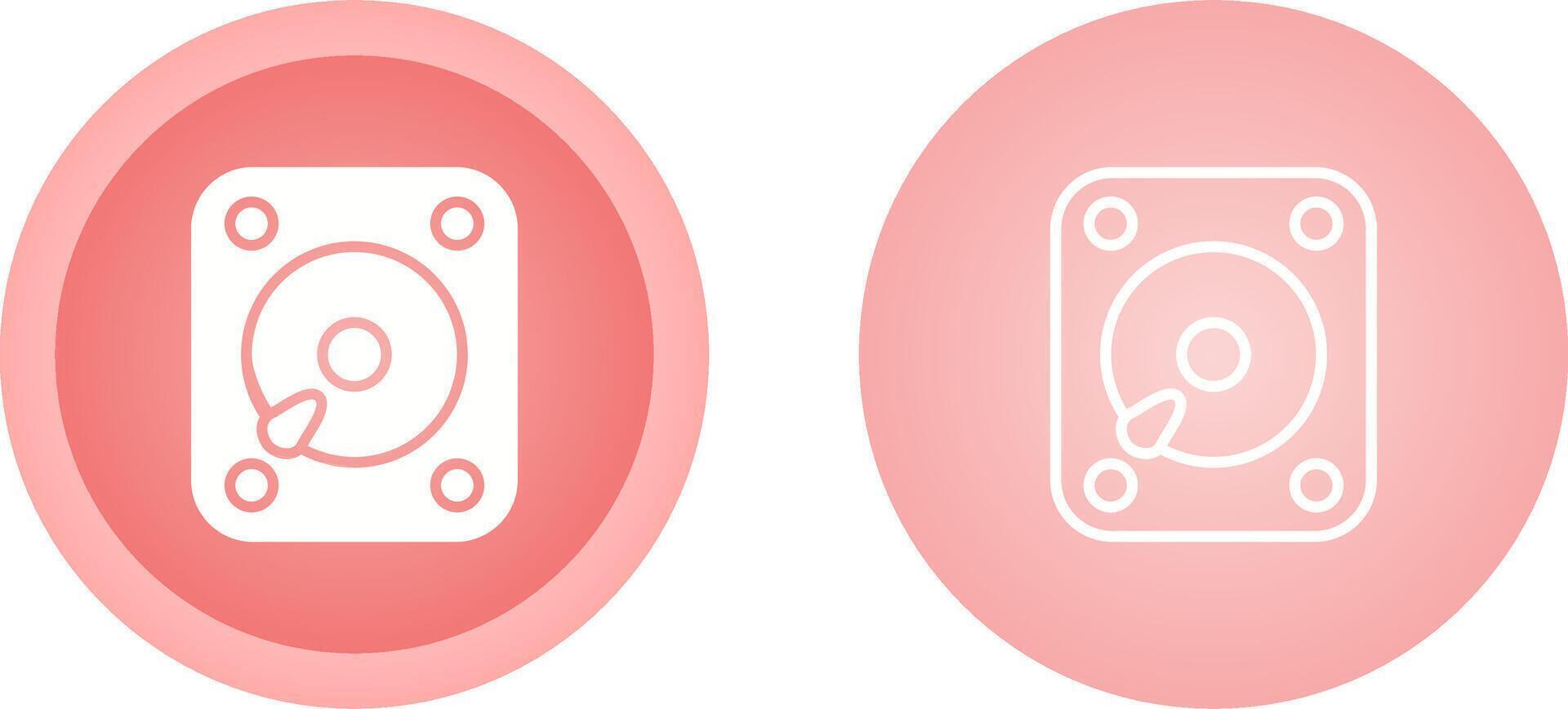 icono de vector de disco duro externo