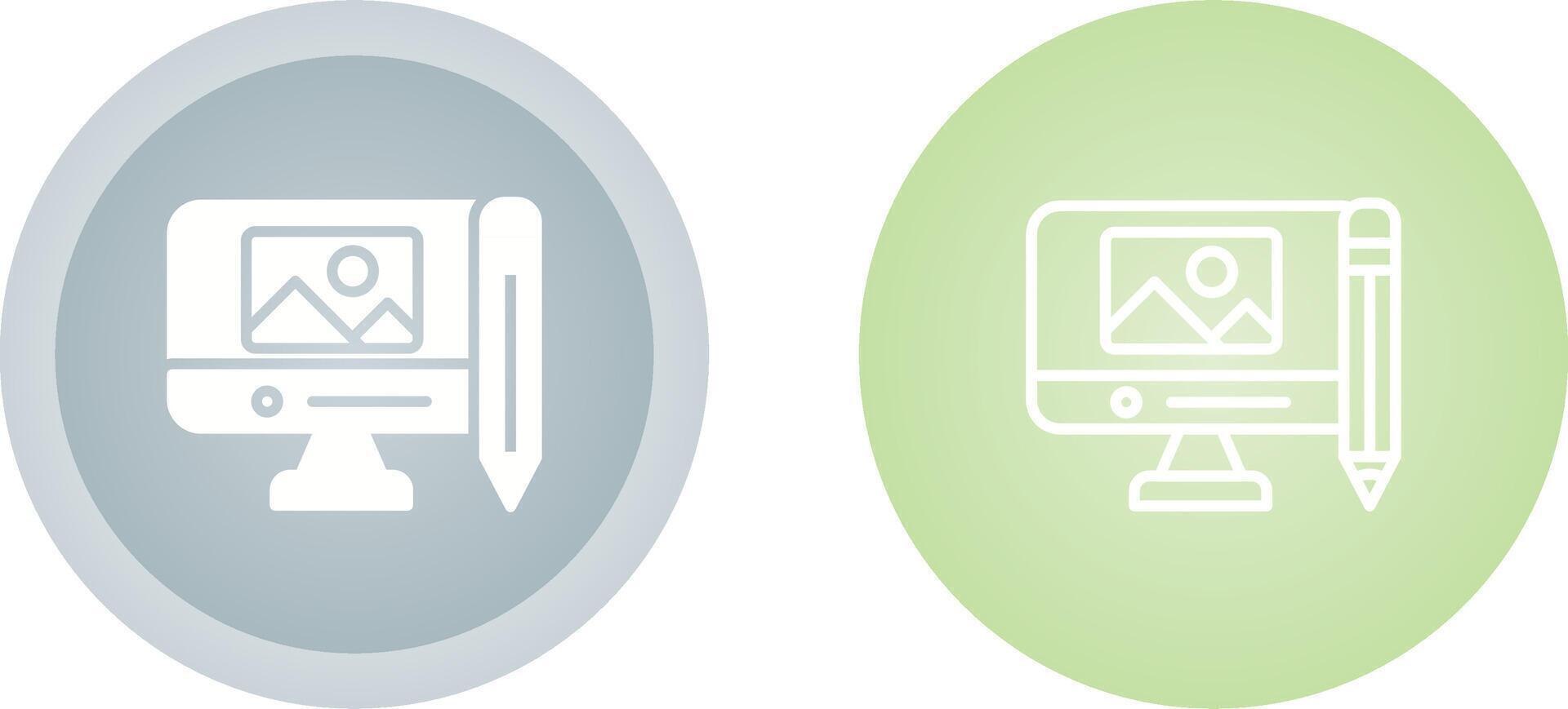 Digital Art Vector Icon
