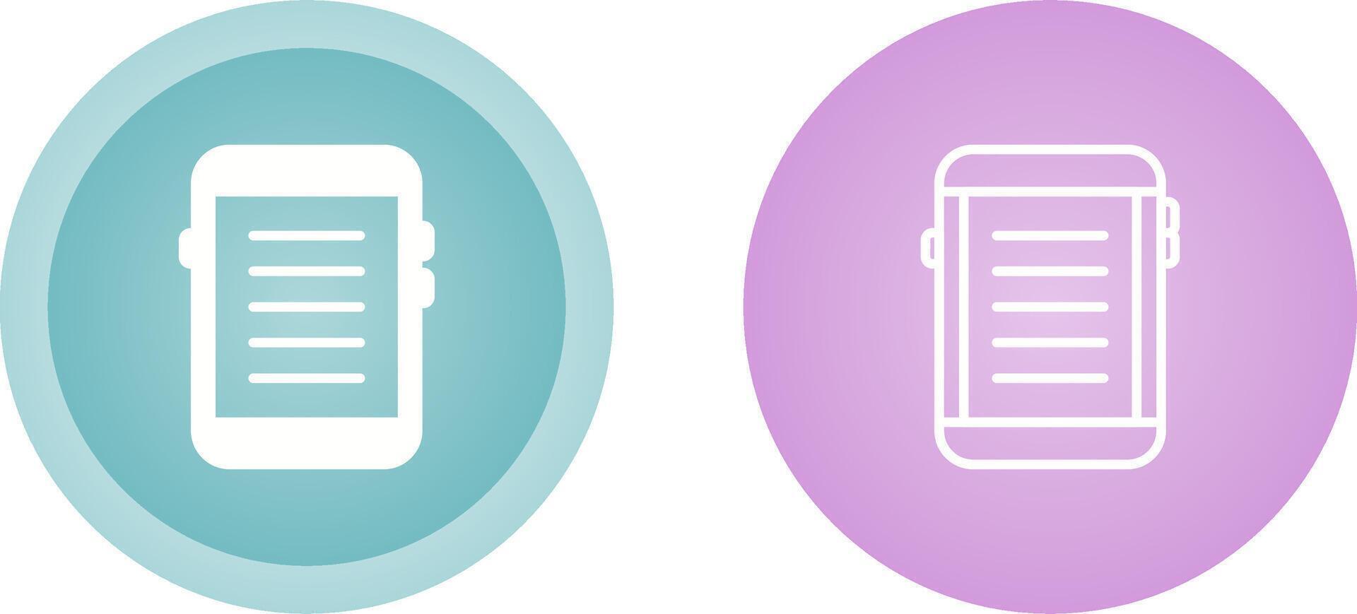 E-reader Vector Icon