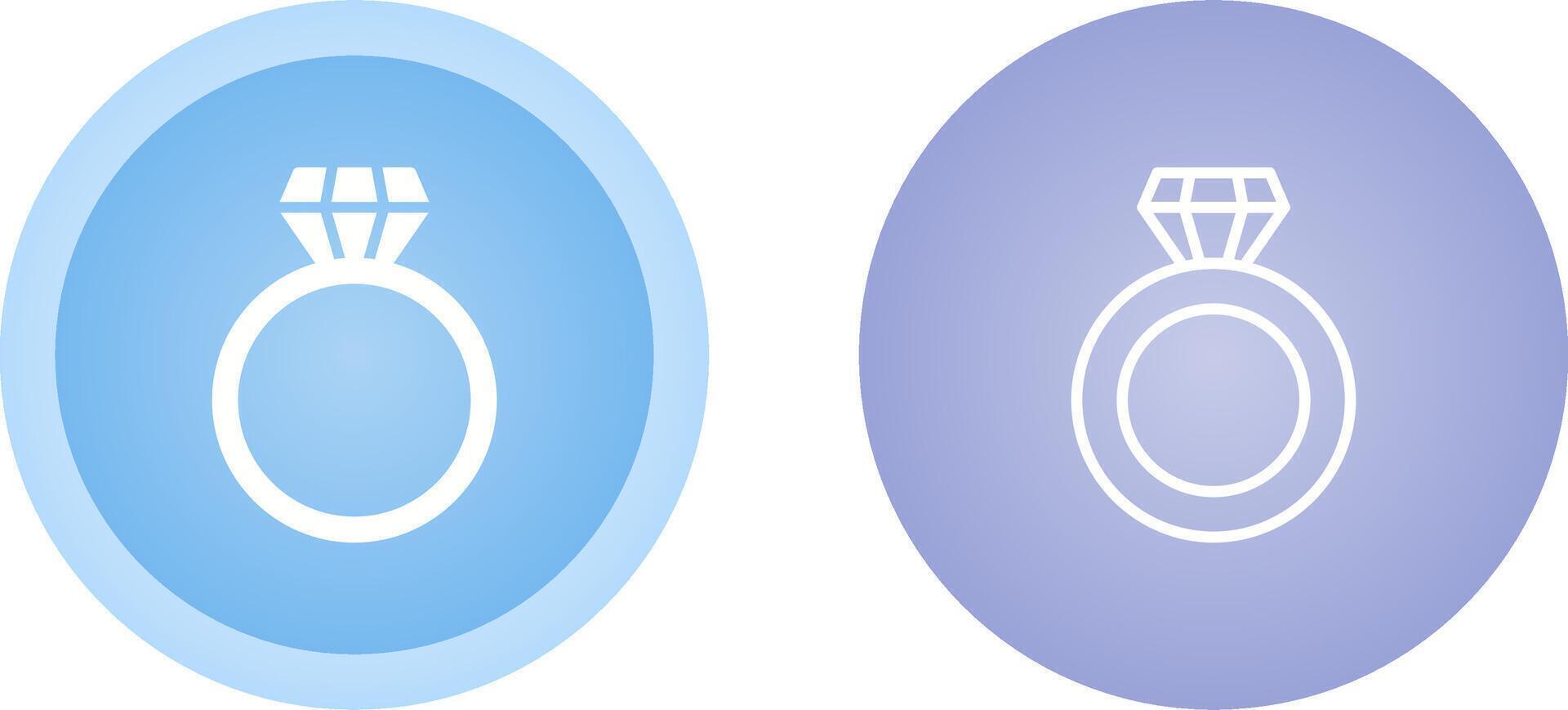 Diamond ring Vector Icon