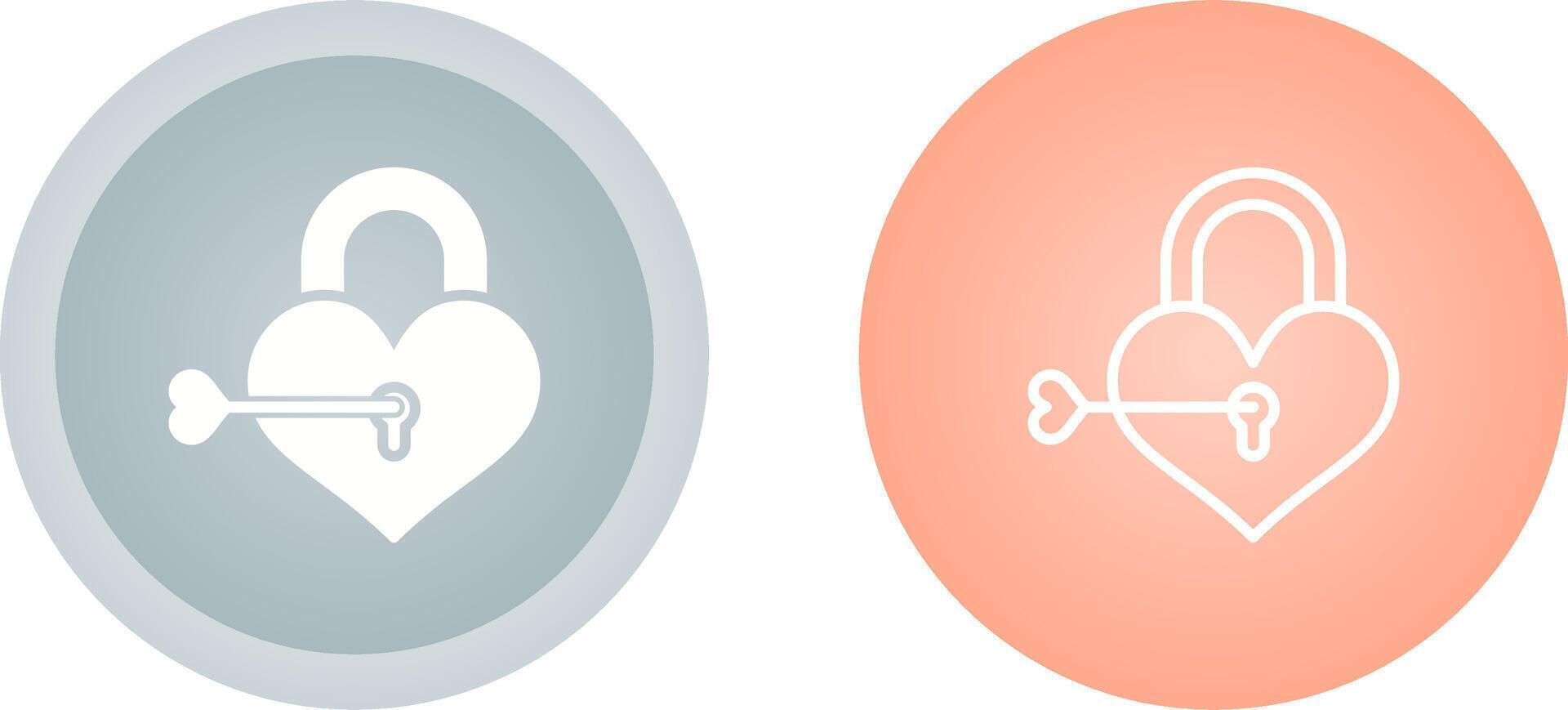 Love lock Vector Icon