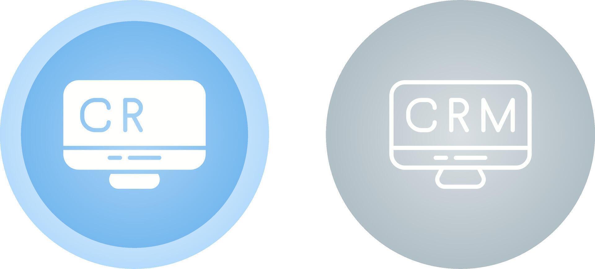 CRM Analytics Vector Icon