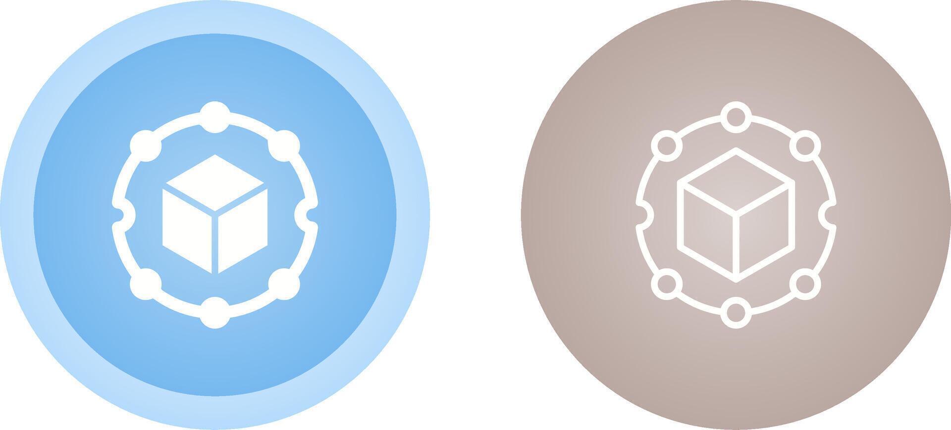 Blockchain Analytics Vector Icon