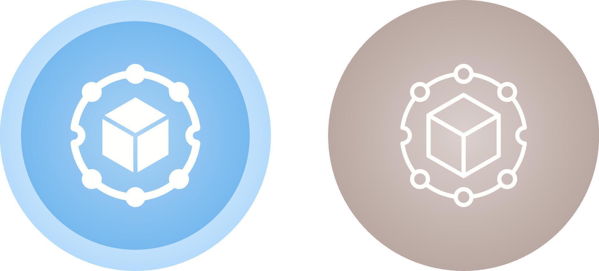 Blockchain Analytics Vector Icon