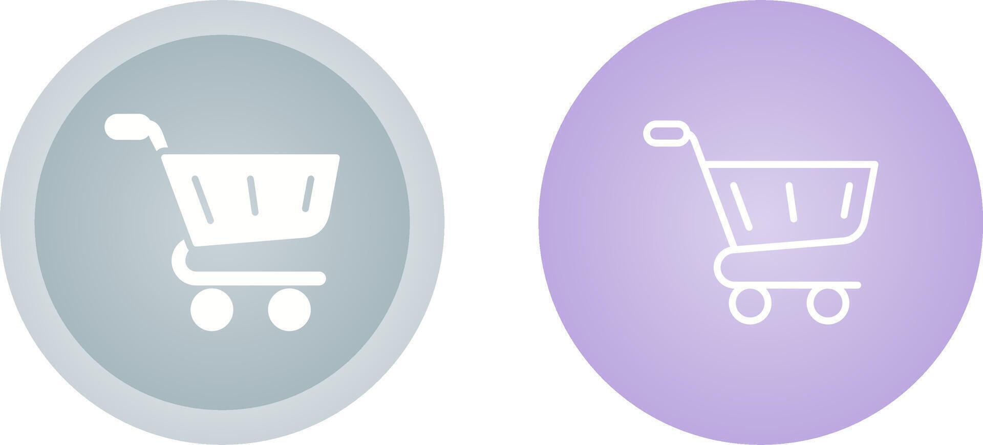 icono de vector de carrito de compras