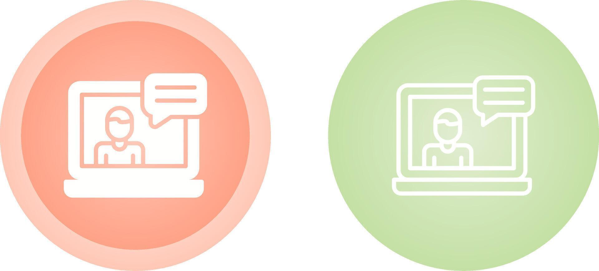Web Conference Vector Icon