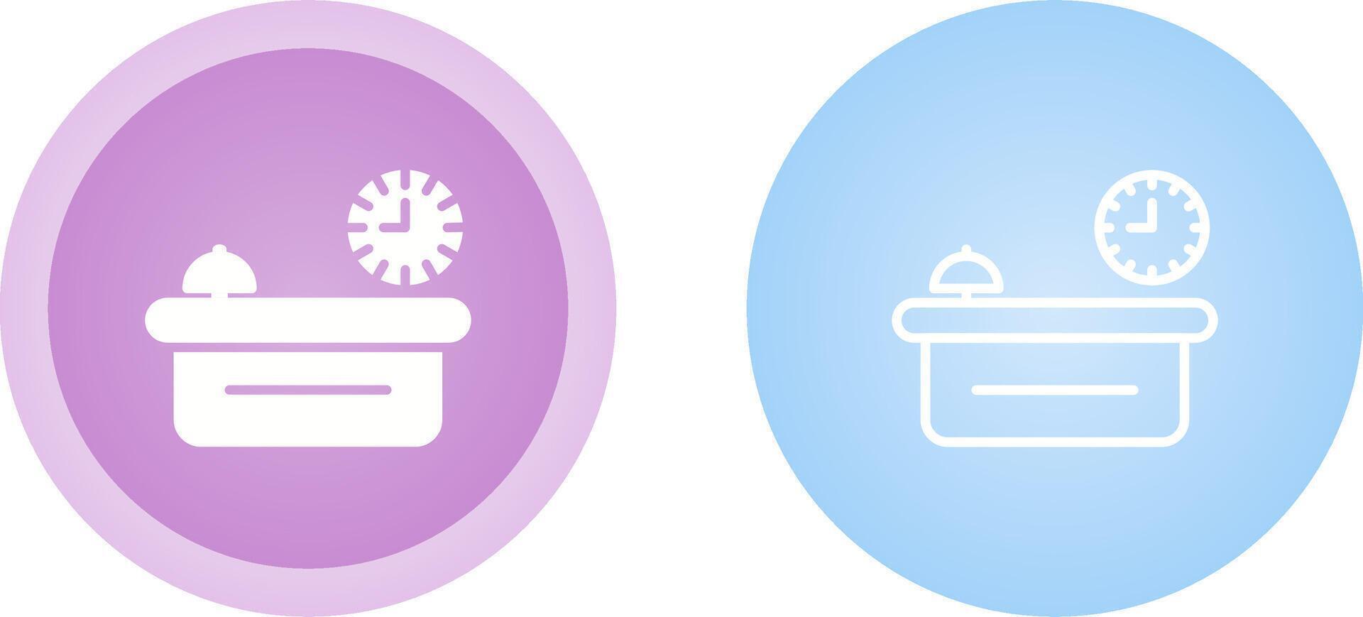 Customer Service Counter Vector Icon