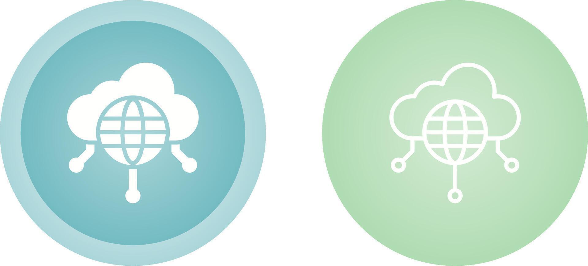 Public Cloud Vector Icon