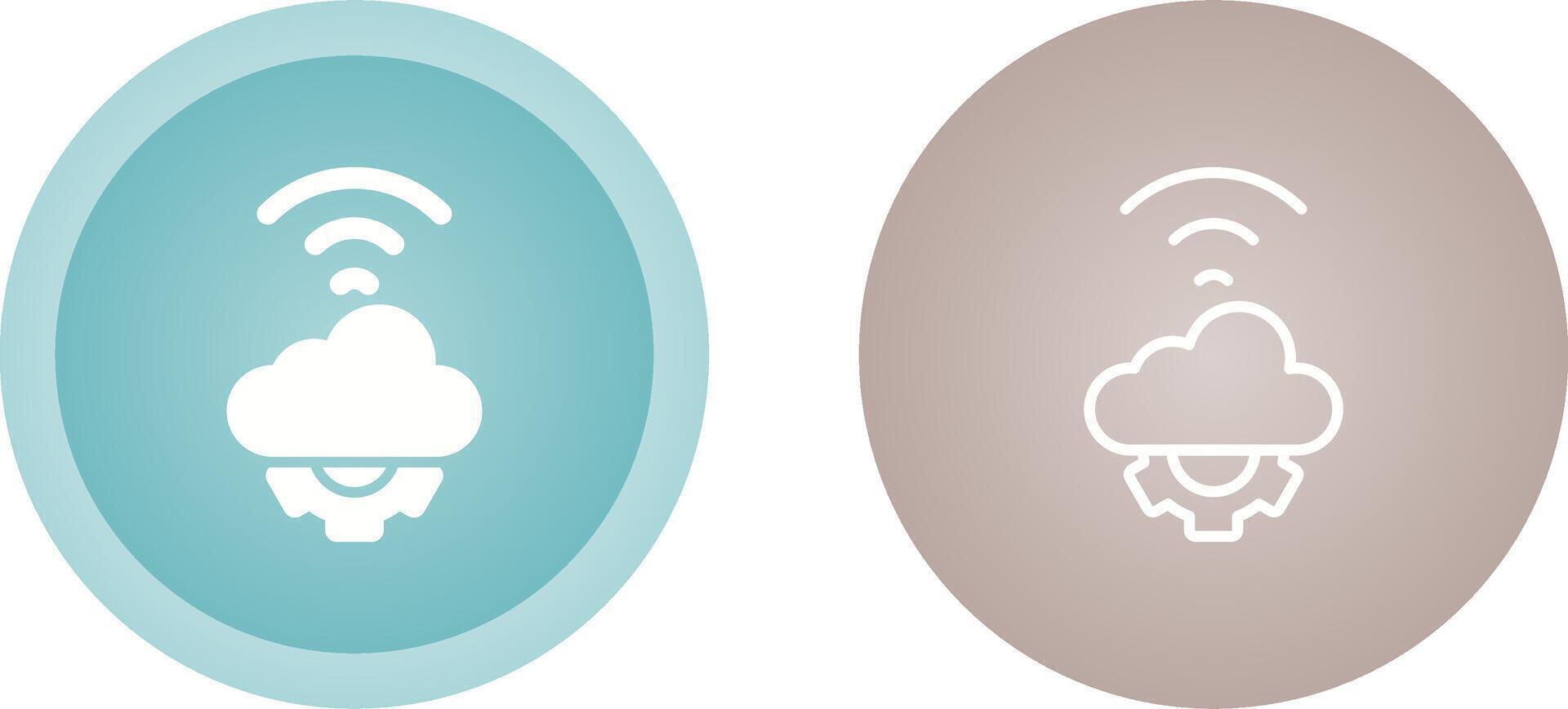 Cloud Automation Vector Icon