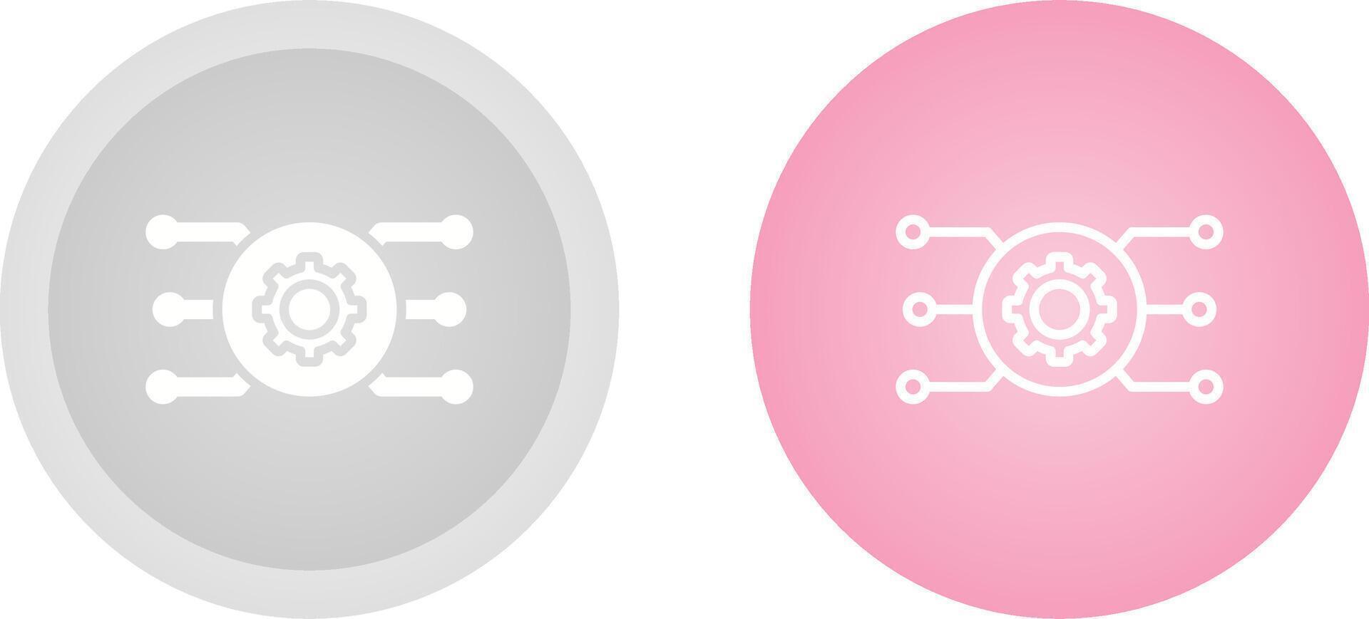 red configuración vector icono