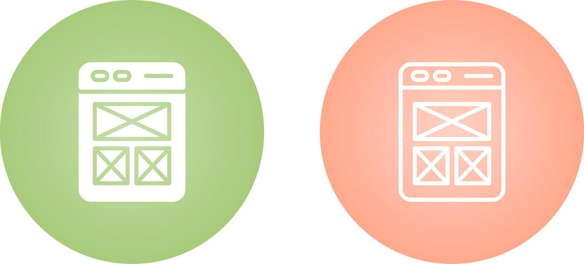 Wireframing Vector Icon