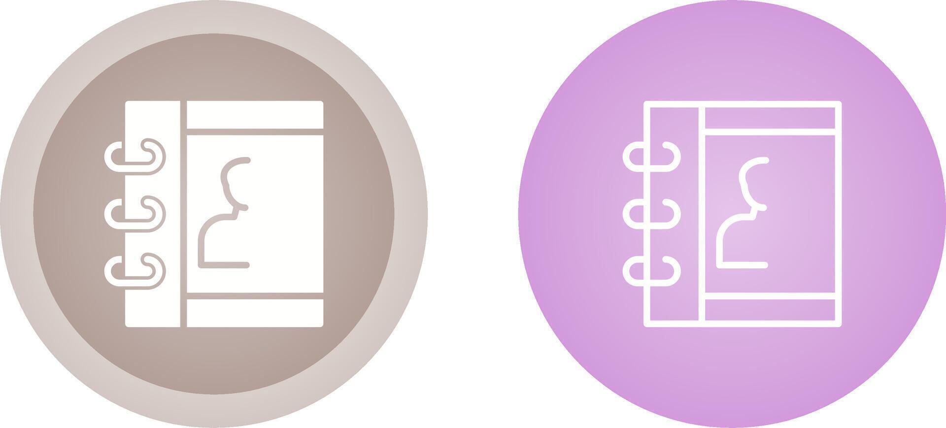 Unique Two Icons Set vector