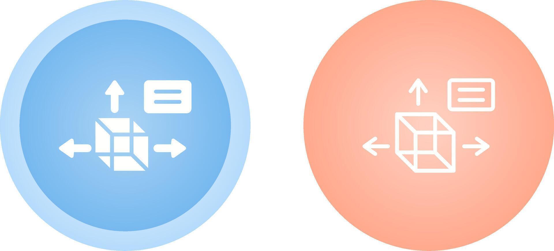 Unique Two Icons Set vector