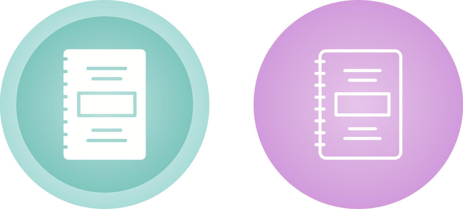 Notebook Vector Icon