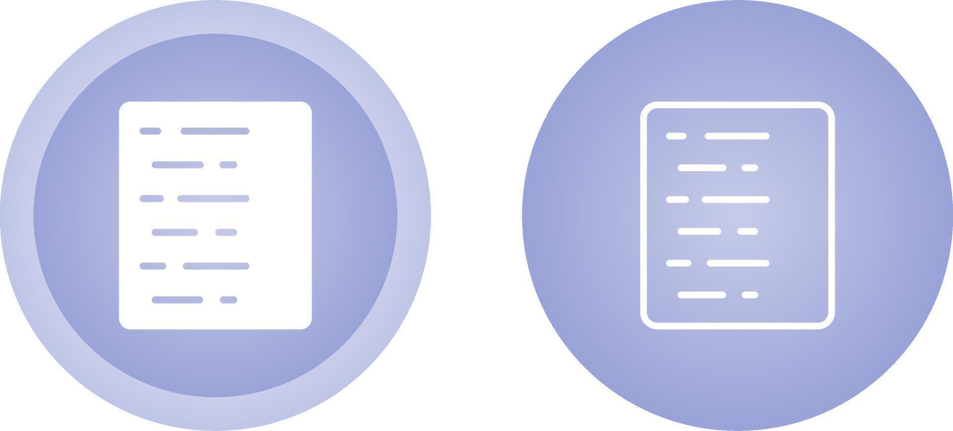 Document Align Left Vector Icon