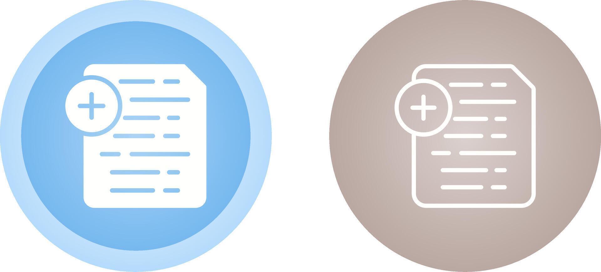 Document Insert Icon Vector Icon