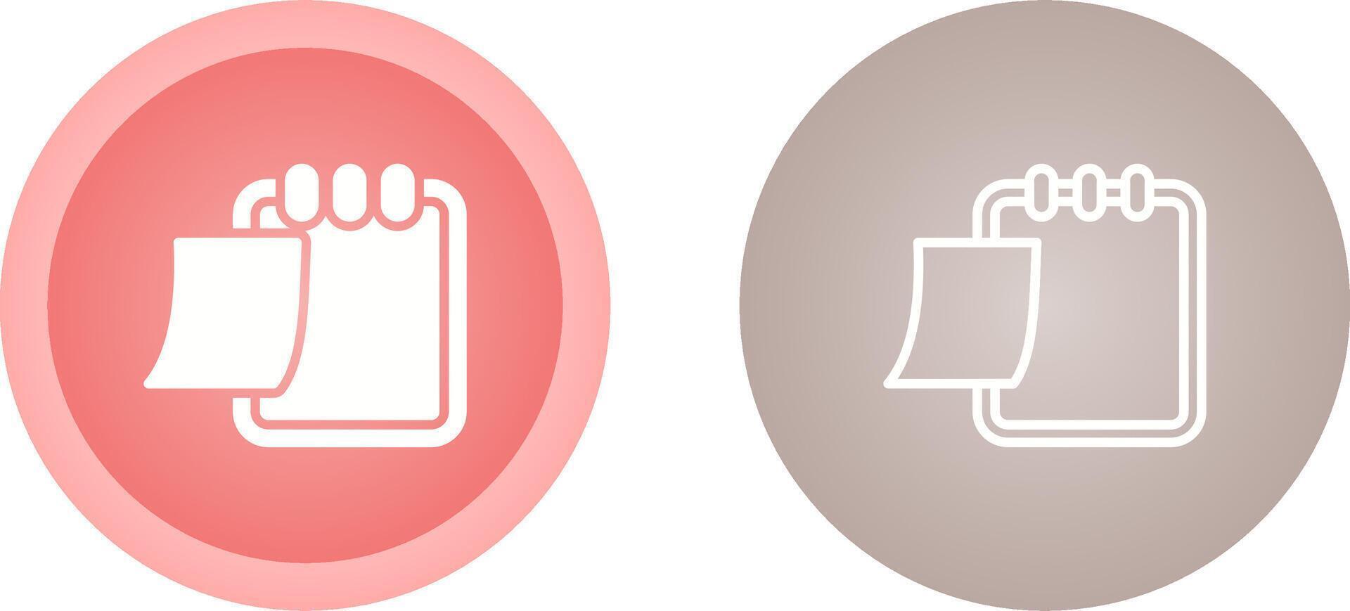 Writing pad Vector Icon