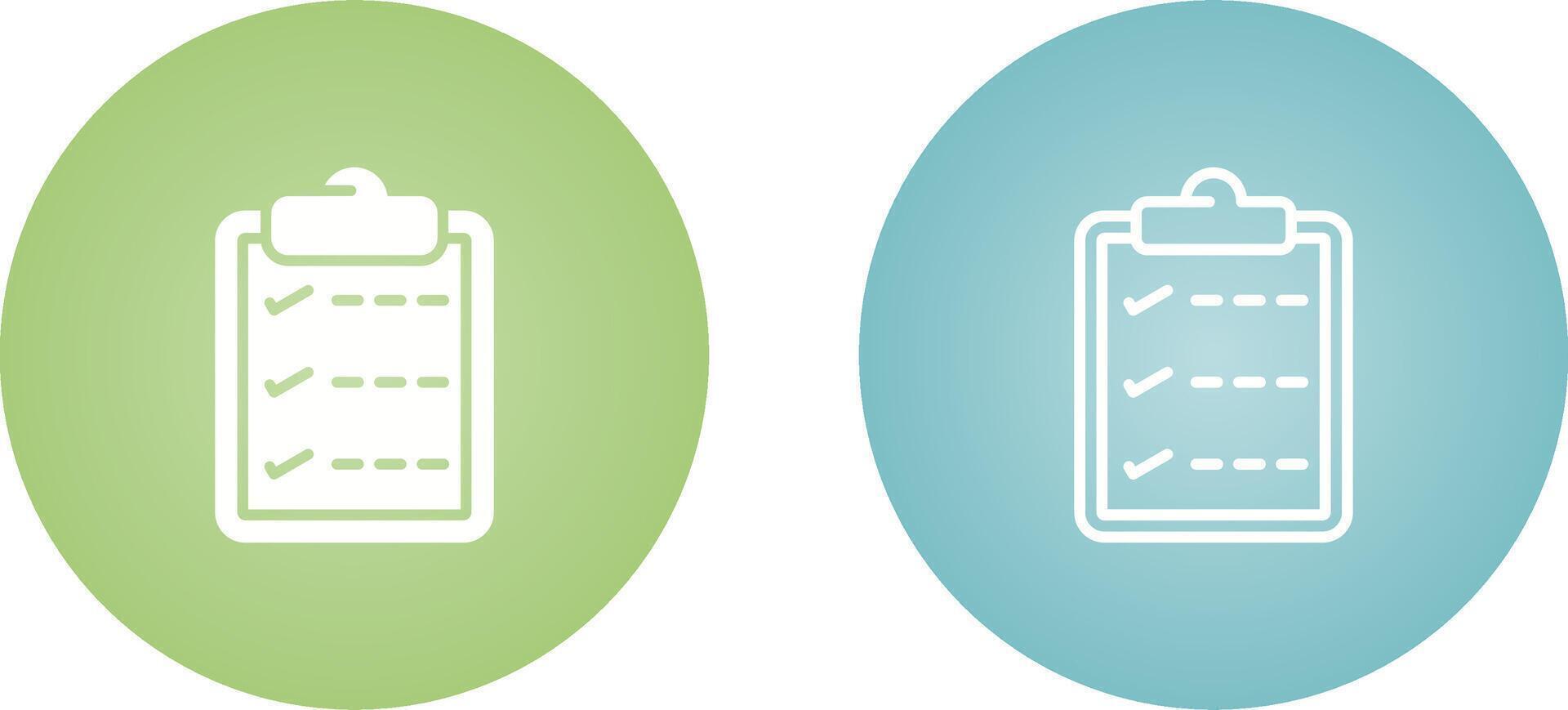 Task list with checkmarks Vector Icon