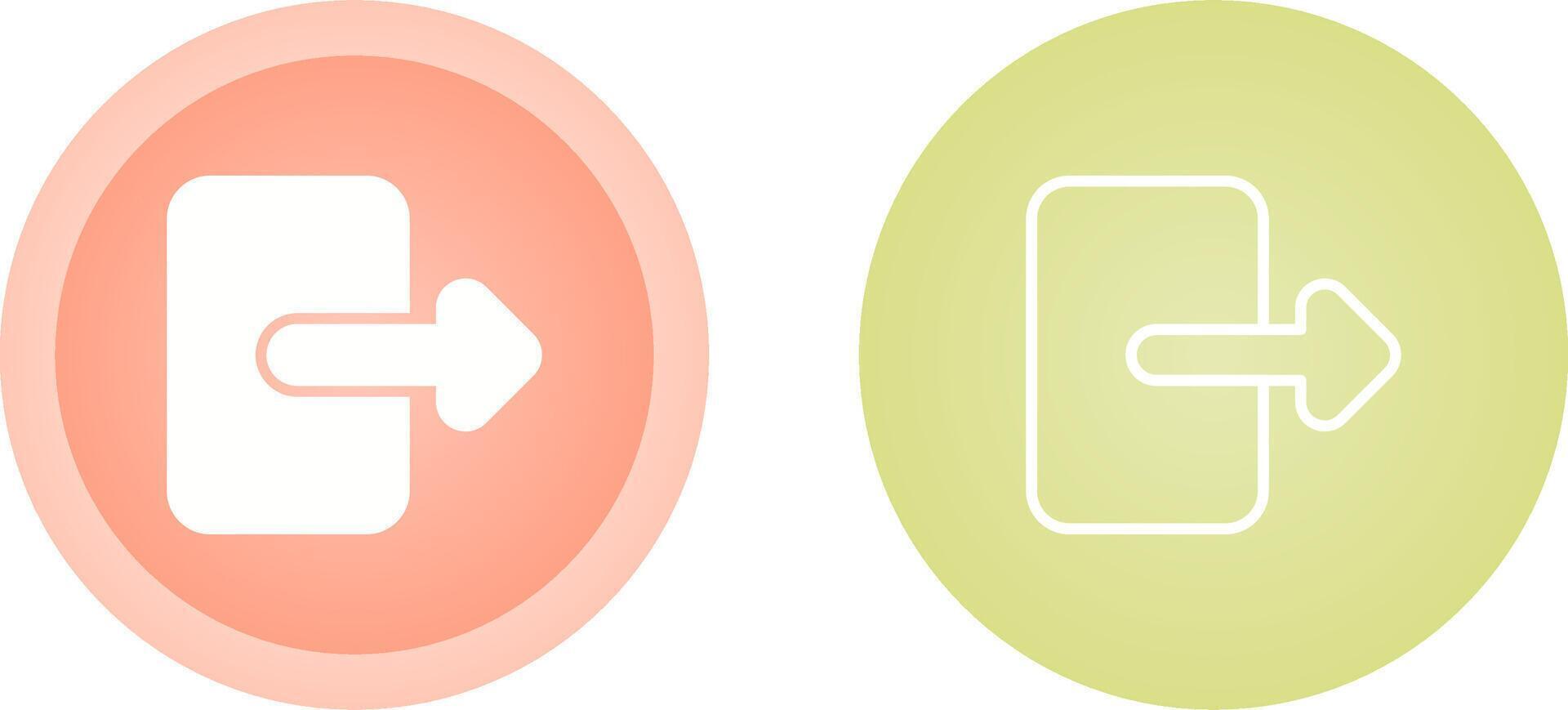Exit Vector Icon
