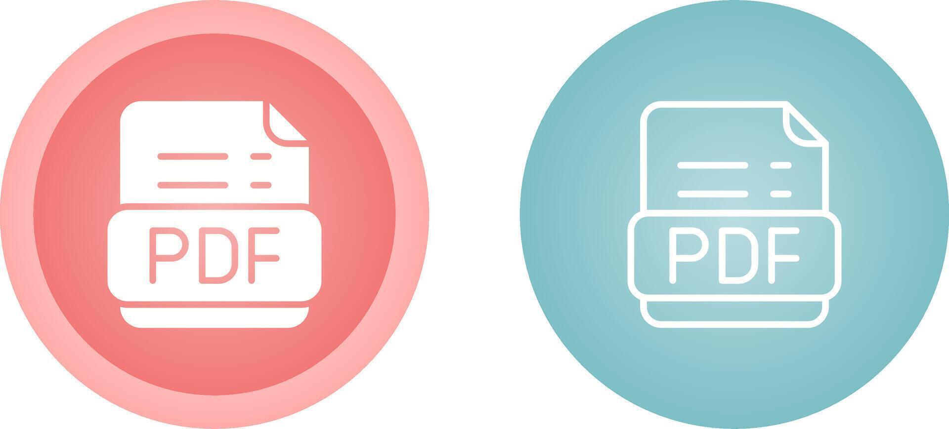 Pdf Format Vector Icon