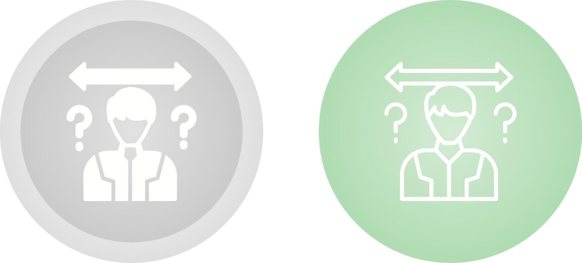 Uncertainty Vector Icon