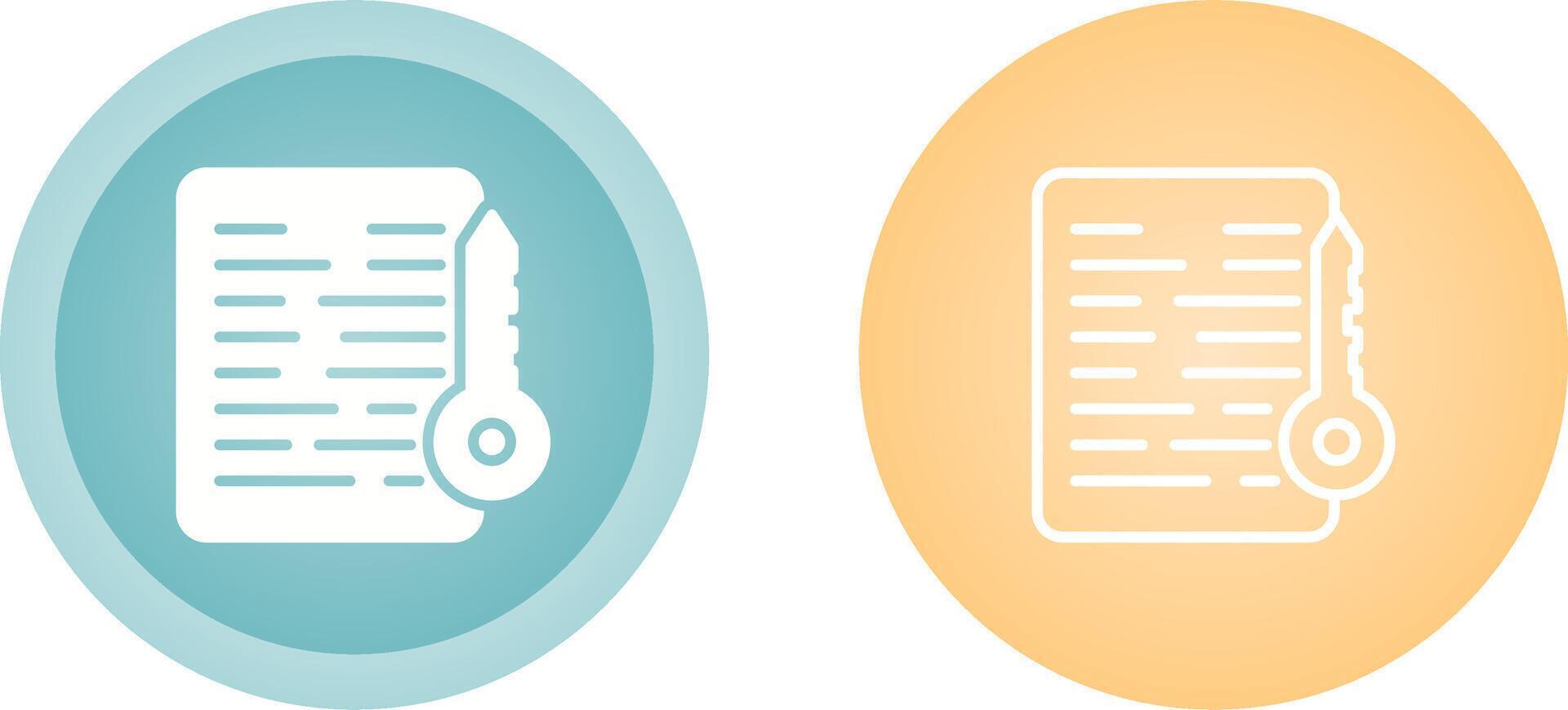 Document Access Vector Icon