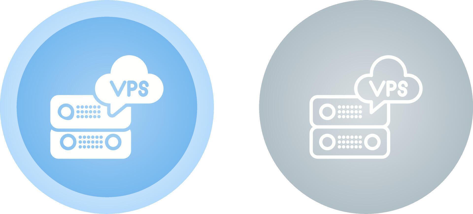 VPS Hosting Vector Icon