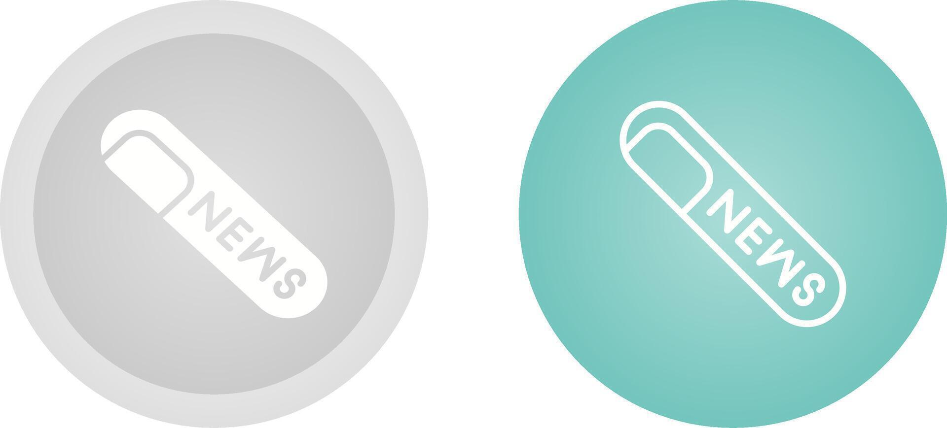 Rolled Up Newspaper Vector Icon