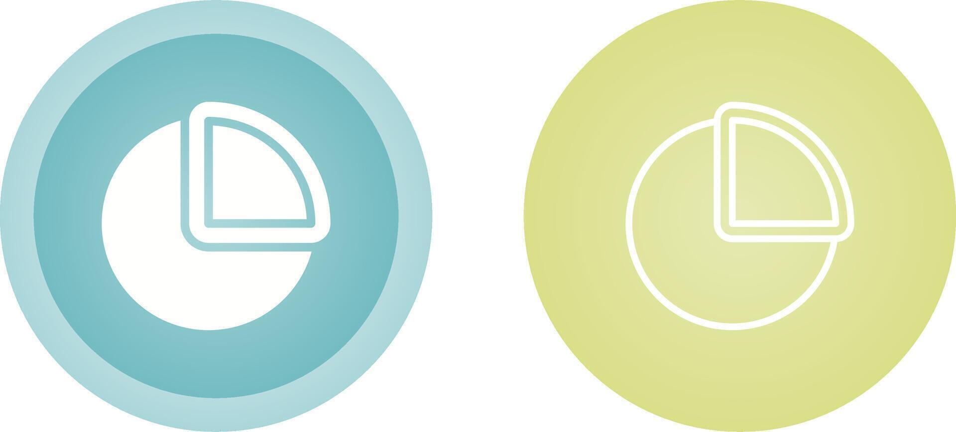 icono de vector de gráfico circular