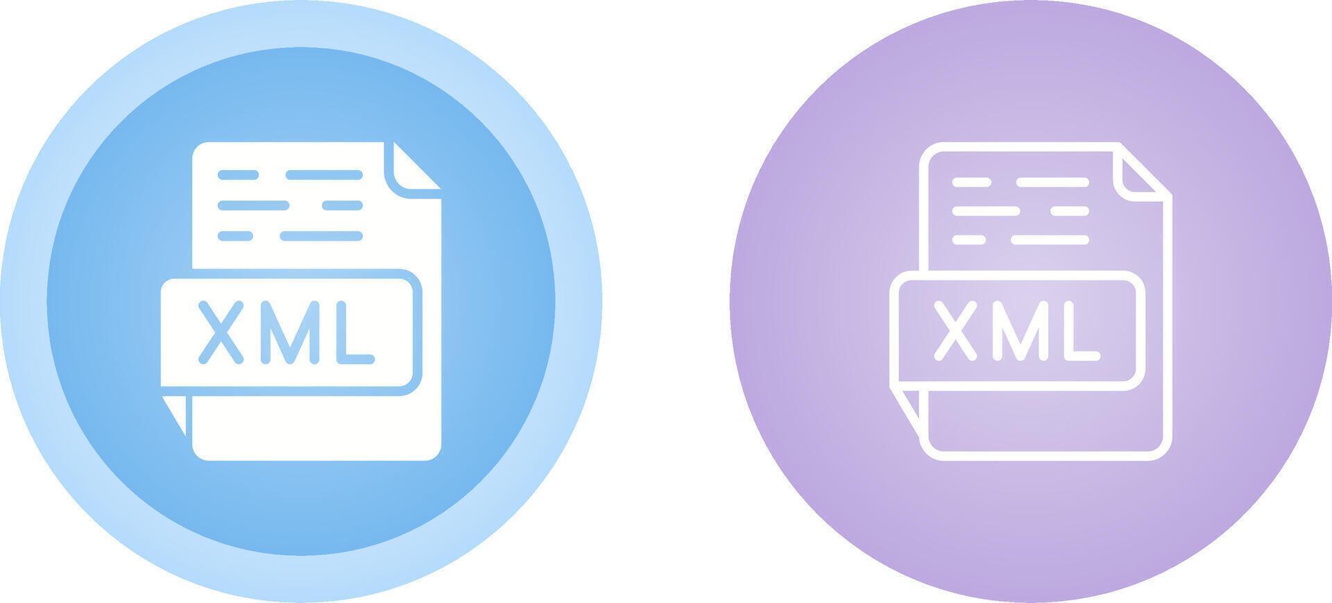 XML Vector Icon